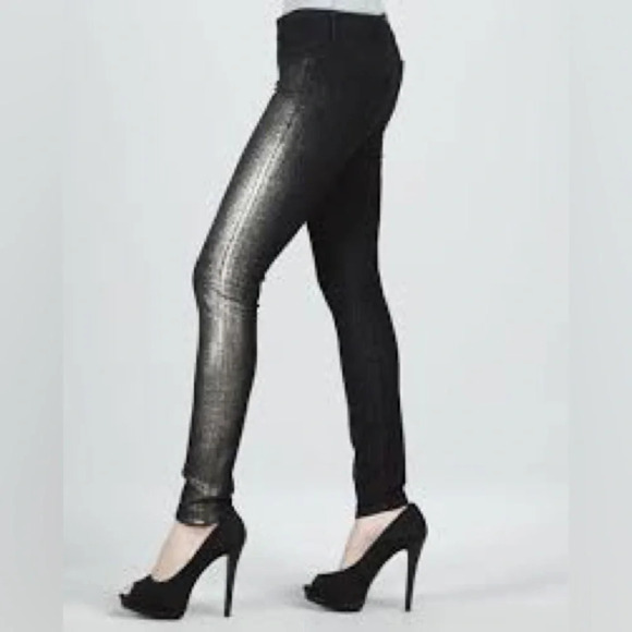 Mother The Looker in All That Glitters is Gold Skinny Jeans - Size 25 - Picture 2 of 12